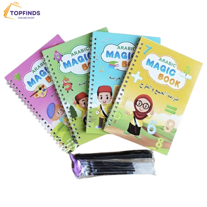 Pack Magique d'Apprentissage  7 Livres Éducatifs Réutilisables en Édition Spéciale
