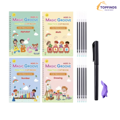 ✨ Pack Éducatif : 12 Livres en Arabe, Français et Anglais + 30 Stylos Magiques pour Écriture, Lecture et Dessin !